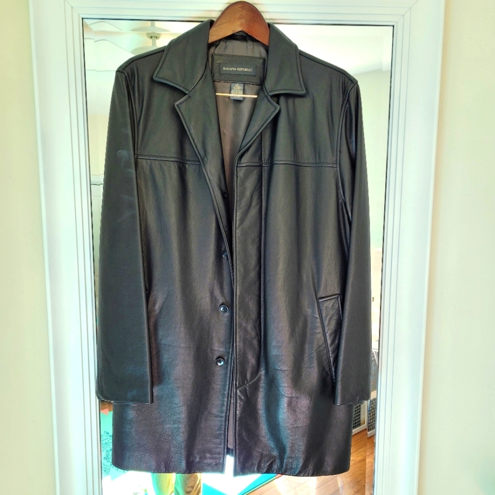 NEW Banana Republic Men's Leather Jacket